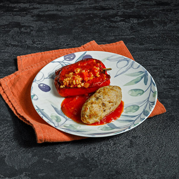 Милти: Люля из свинины и курицы с фаршированным перцем замороженная продукция)