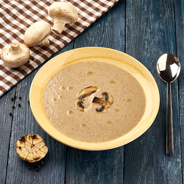 Милти: Суп-пюре из шампиньонов