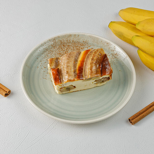 Милти: Творожная запеканка с бананом