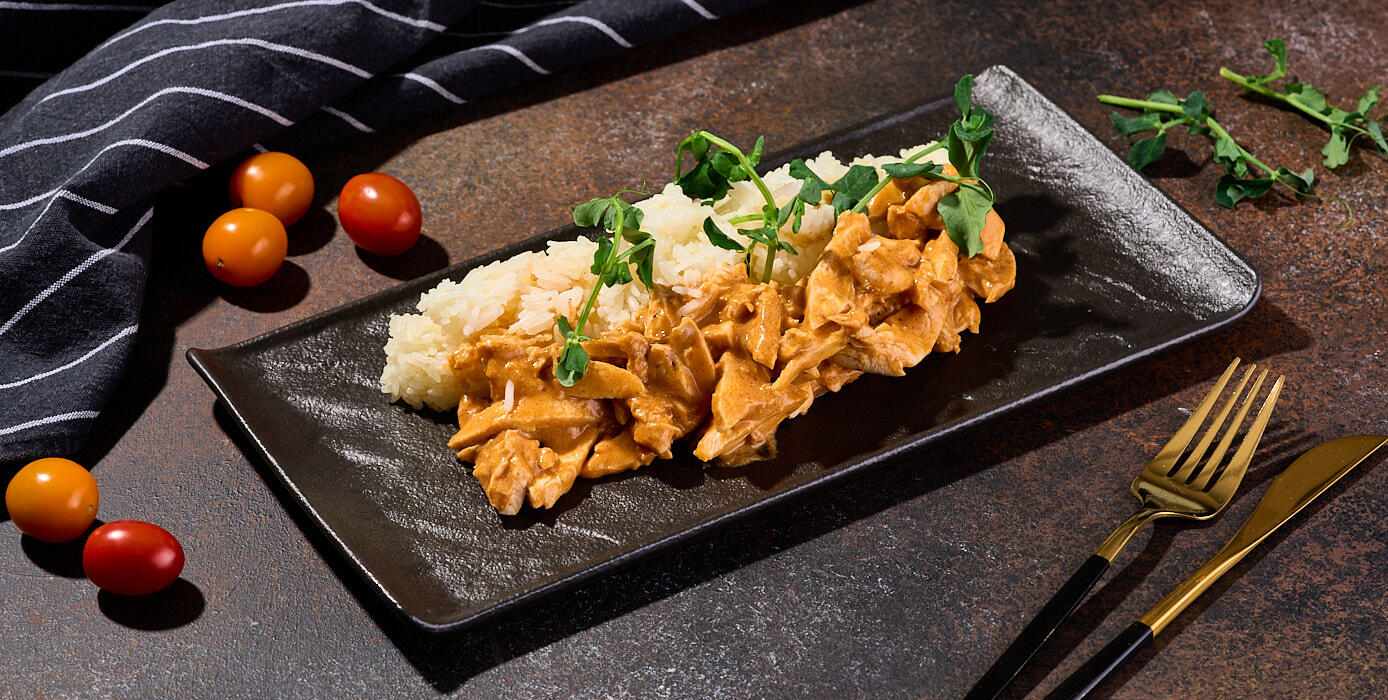 Милти: Курица карри с жасминовым рисом