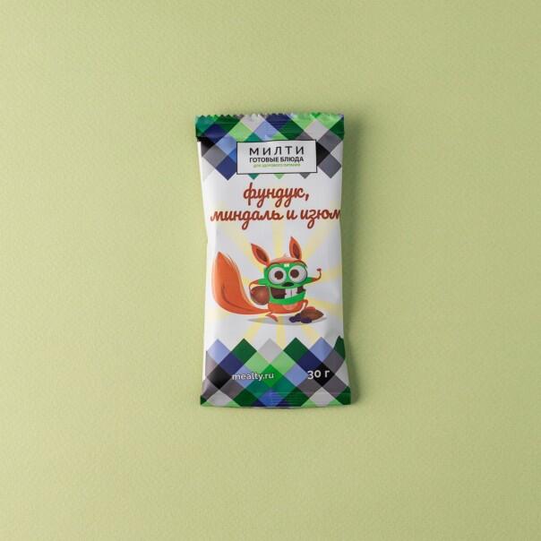 Милти:  Смесь фундука, миндаля и изюма