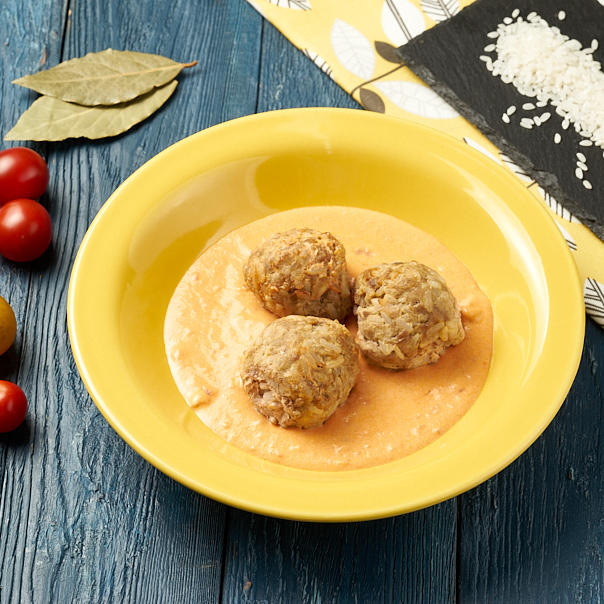 

Митболлы с рисом в томатном