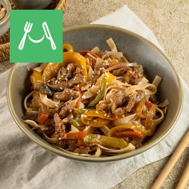 

Милти: Рисовая лапша с курицей