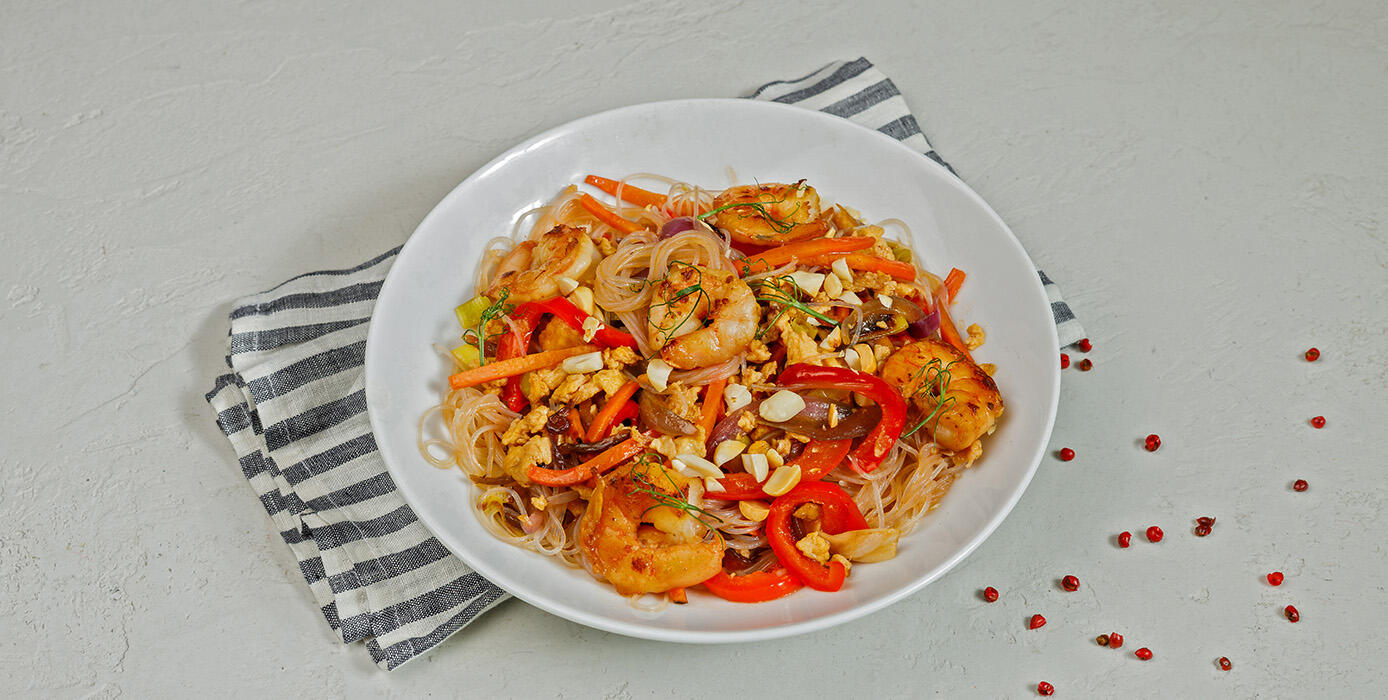 Милти: Пад тай с креветками