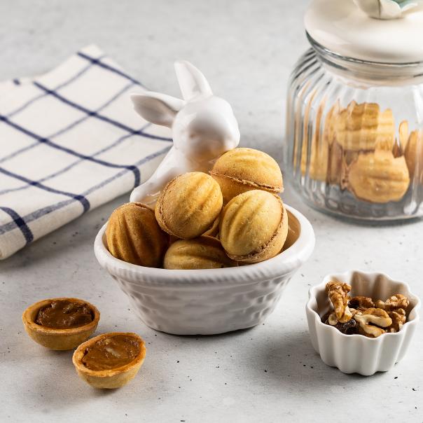 Милти: Орешки с вареной сгущенкой и грецким орехом