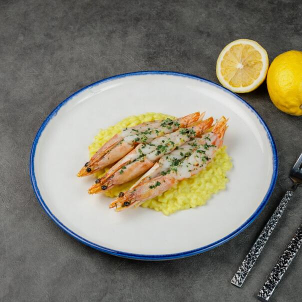 Милти: Лимонное ризотто с креветками