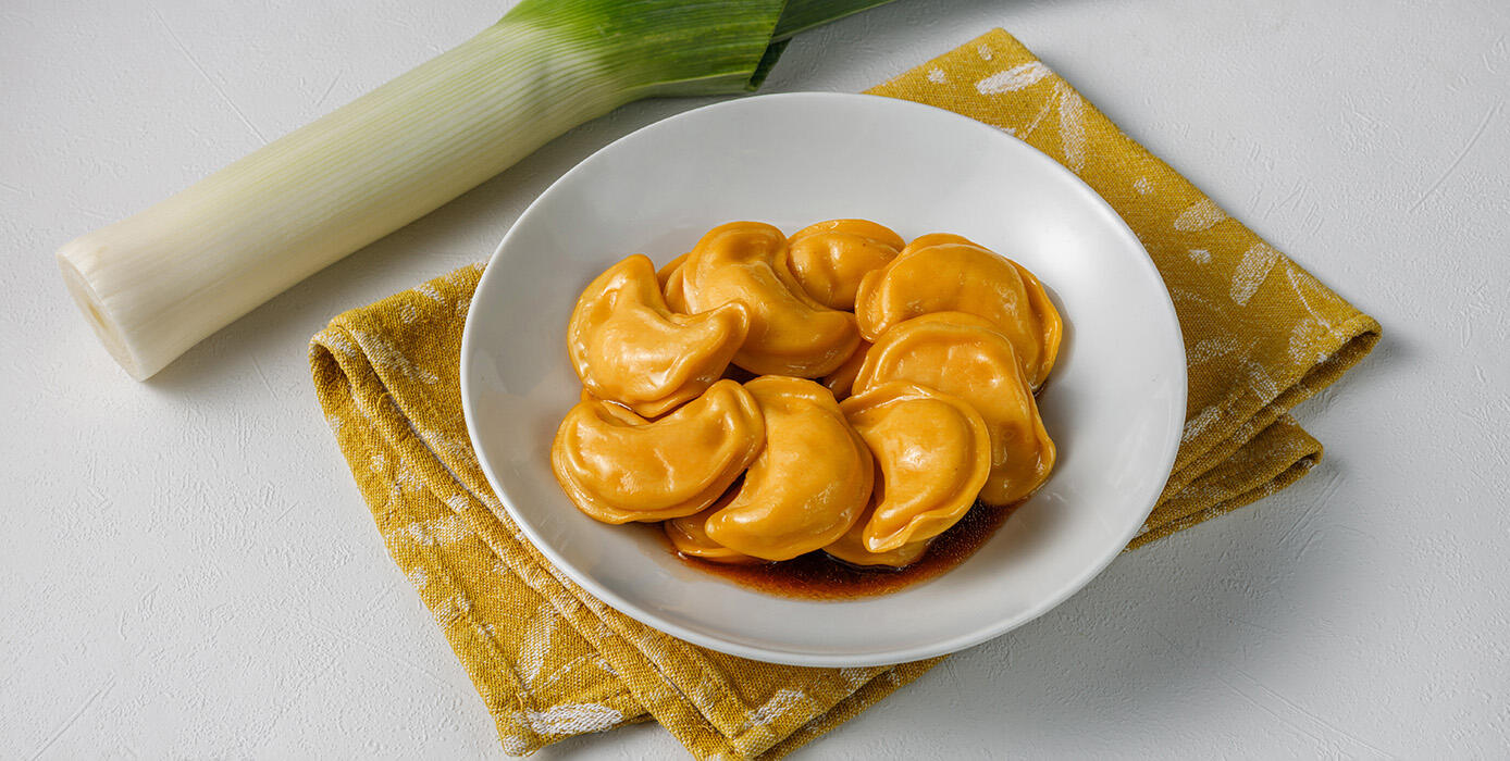 Милти: Китайские пельмени с курицей и креветками