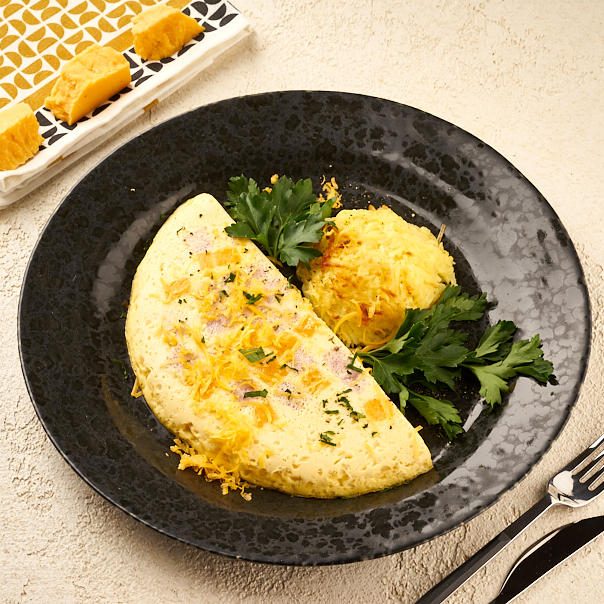 Милти: Омлет с ветчиной из индейки