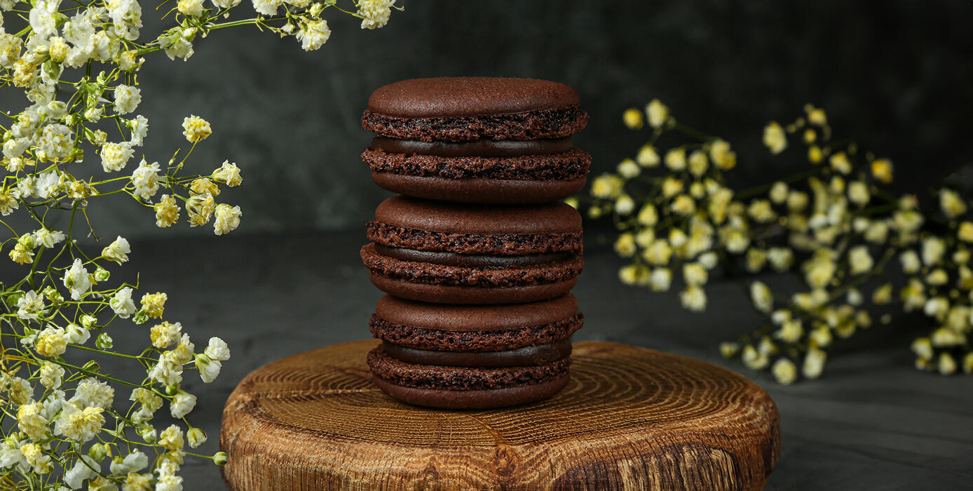 Милти: Набор пирожных макарон «Шоколад»