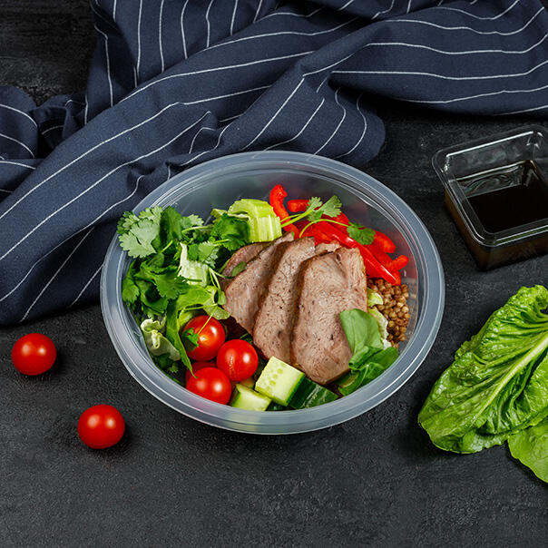 Милти: Зеленый боул с говяжьими щечками и зеленой гречкой